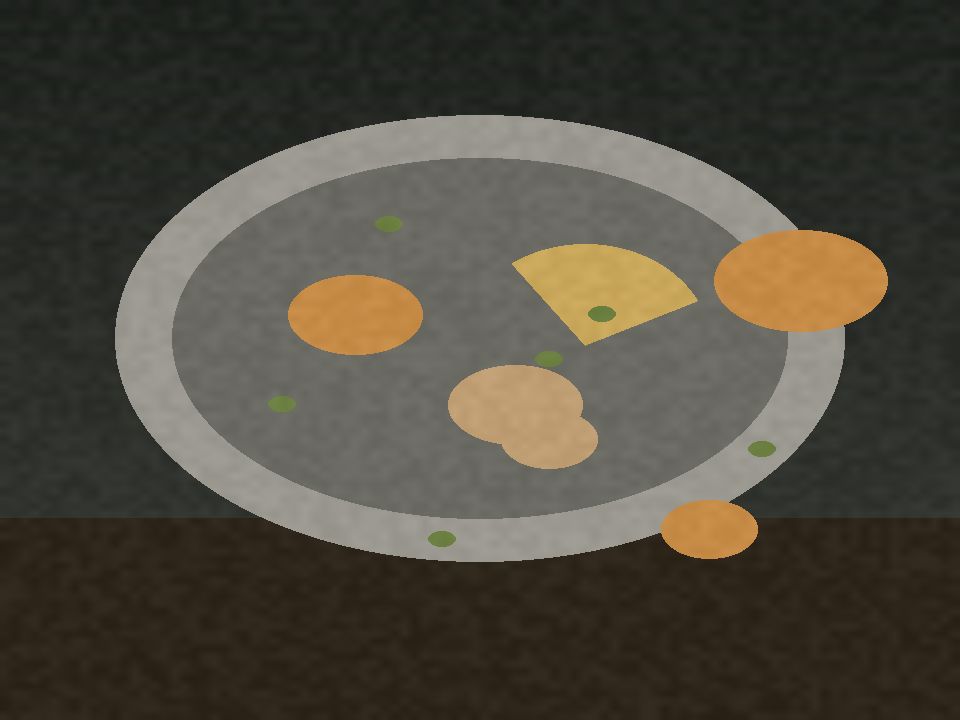 Parsley Oats Soup in a skillet